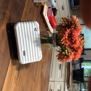 White Thai Airways Royal First Class Amenity Kit with all contents never used.